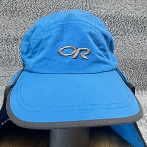 Outdoor Research Sun Hat Cap Fitted Boys L Blue Neck Cape Hiking UPF 243434